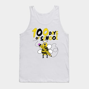 100 Days Of School Bee Wildlife Kindergarten 2022 Tank Top